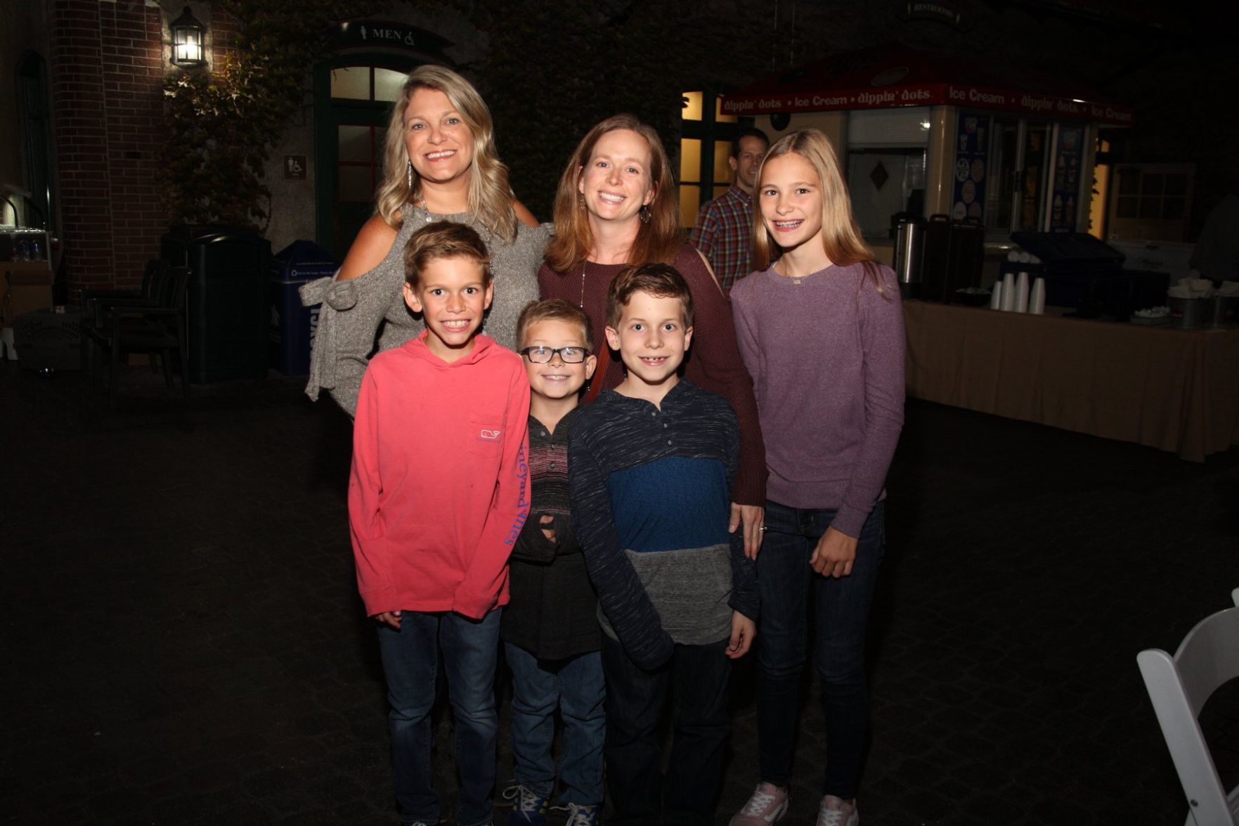 Amy Ryan, Katy Davis, Sophie Ryan, Charlie Ryan, Ben Davis, Evan Davis